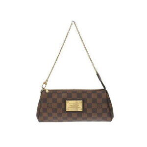Louis Vuitton Damier Ebene Brown Eva Shoulder Bag Logo Crossbody